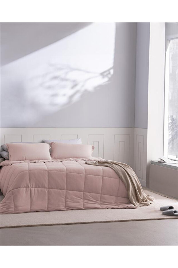 İlus Bambu Tek Kişilik Uyku Seti - Pudra - 1