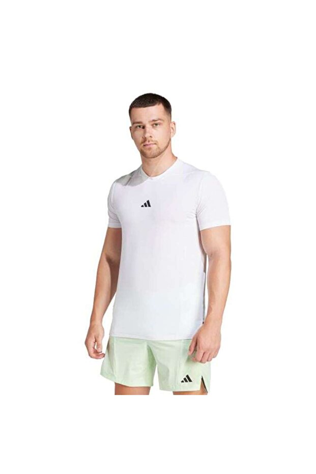 Designed For Training Erkek Beyaz Bisiklet Yaka Tişört - 5