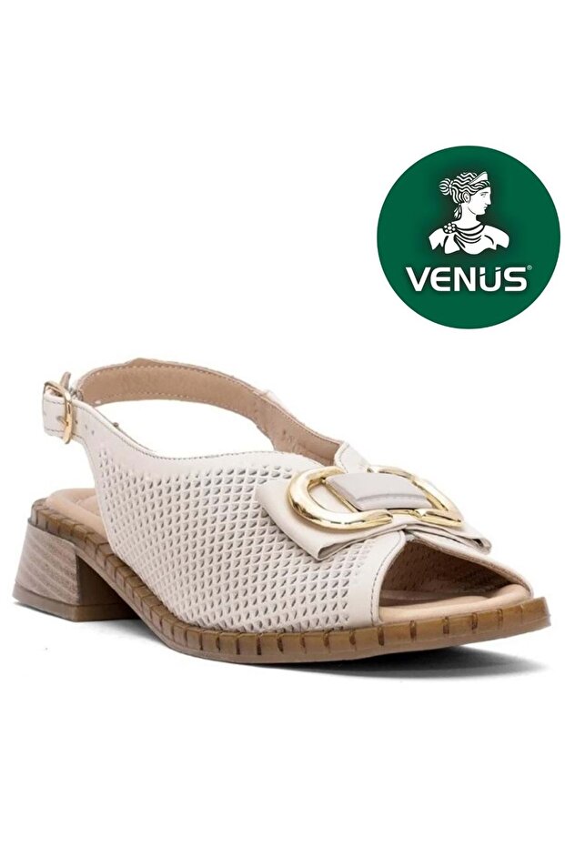 Fuggi Genuine Leather Comfort Orthopedic Women's Sandals Beige