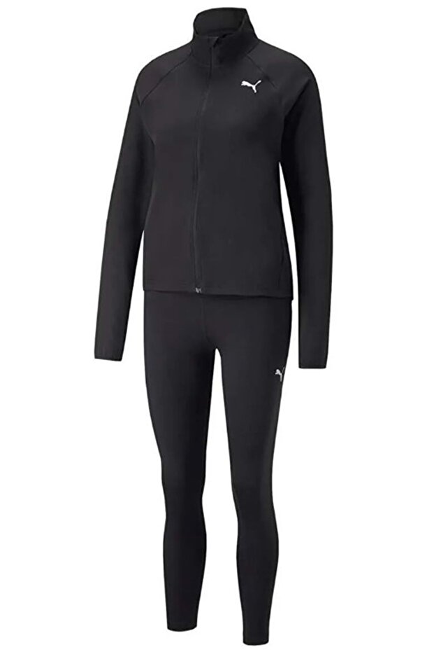 Women's Sports Tracksuit Set - Active Woven Suit Black -67002401 - 2