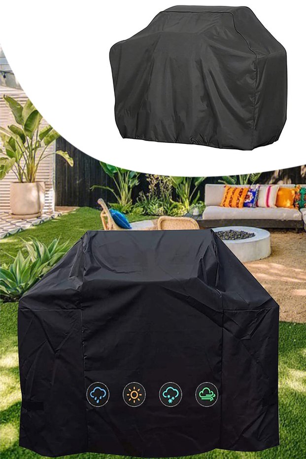 Fig Leaf Barbecue Waterproof Barbecue Protection Cover Garden Balcony Furniture Barbecue Protection Case