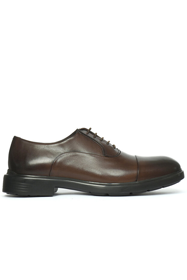 64743 Brown Alcohol Genuine Leather Men's Classic Shoes