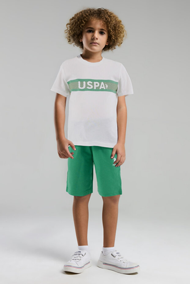 4-15 Years Old Licensed Us Polo Assn Boy's Set-White