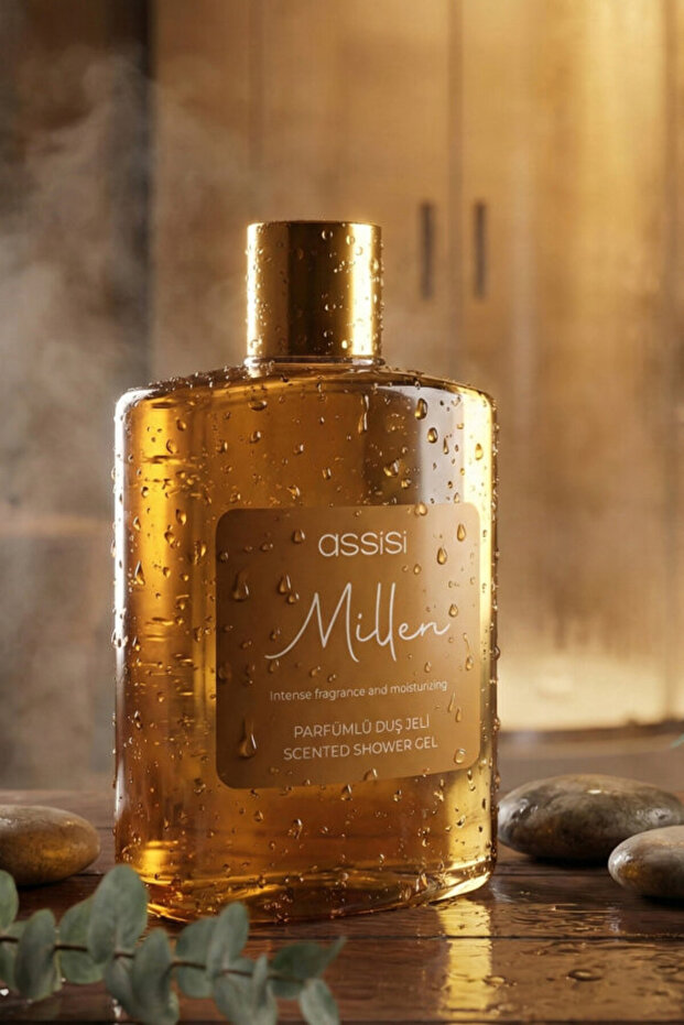 Assisi Millen Parfümlü Duş Jeli 475 ml – Kadın & Erkek İçin Kalıcı Koku, Nemlendirici Duş Jeli