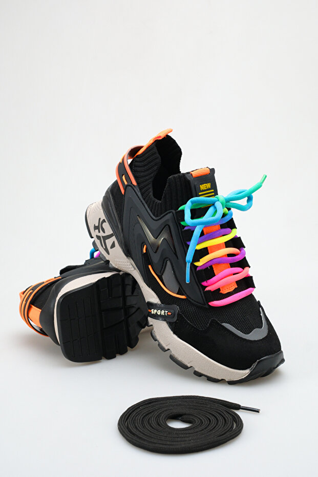 Snicker Kadın Tekstil Bağcıklı Spor Ayakkabı - 4