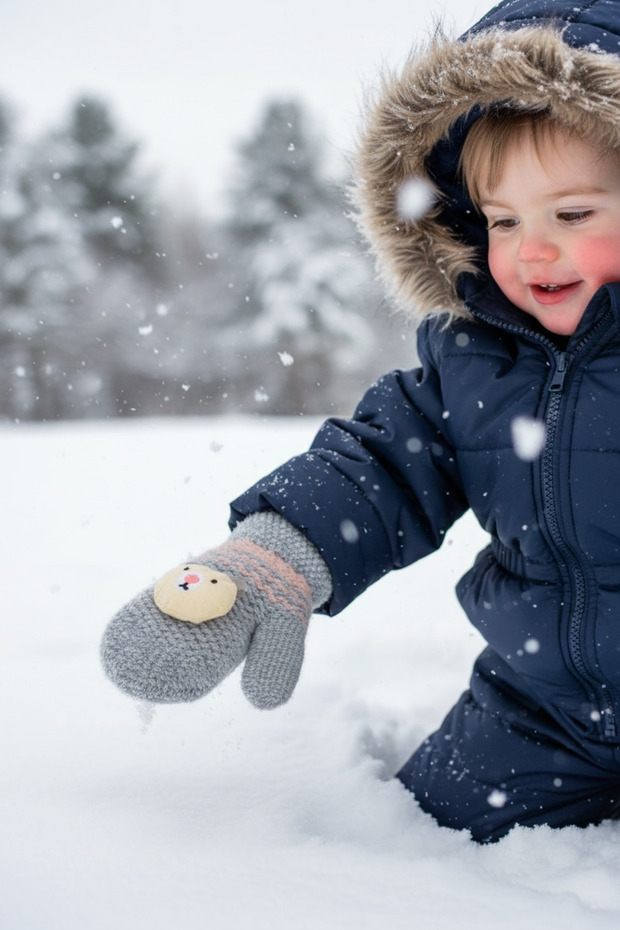 Bebek tek parmak eldiven - 4