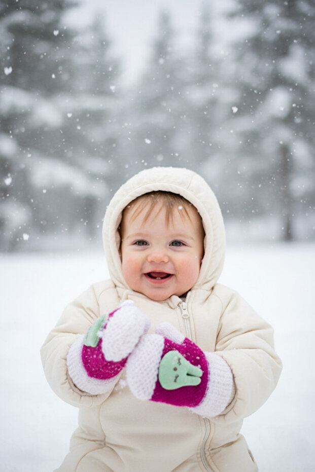 Eldiven Örme Pembe - 3