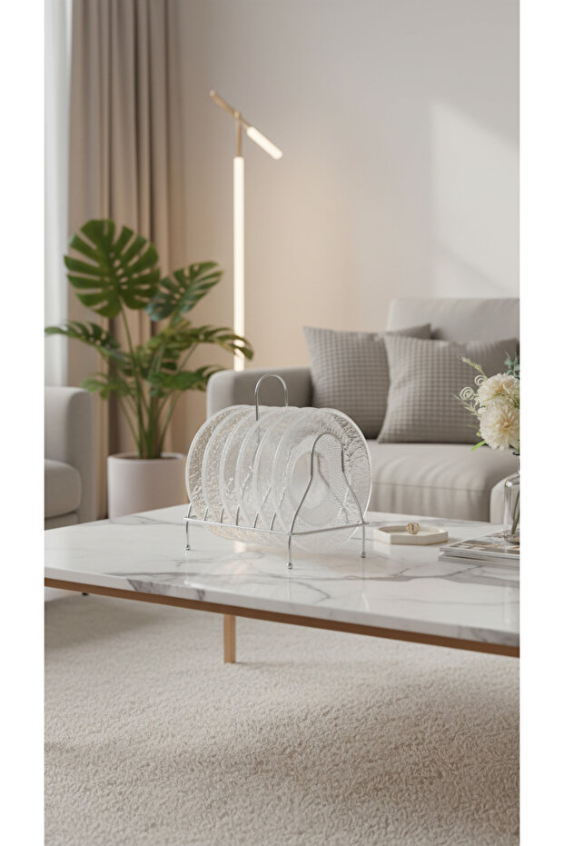 طقم أطباق تقديم حلويات ومكسرات متعددالاستخدامات - 1