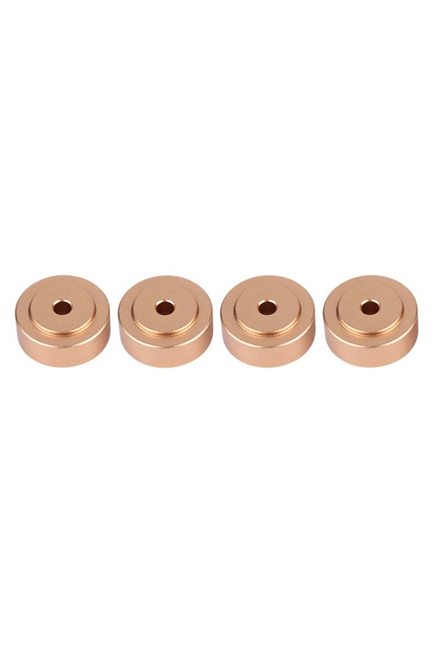 Golden 20*8mm Aluminum Alloy Amplifier Feet Shock Absorber Amplifier Pads Feet Amplifier Feet Amplif