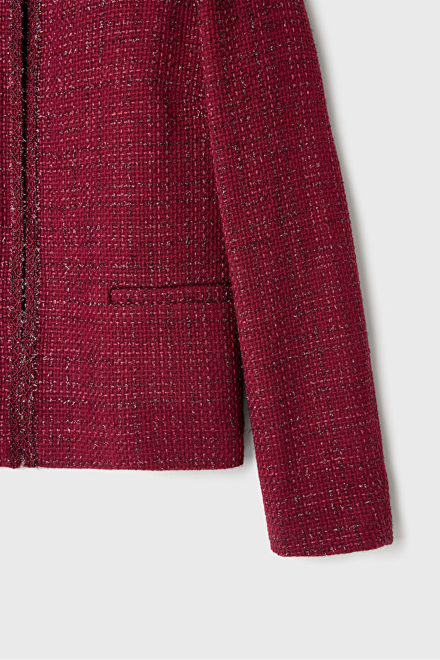 Bordo Tüvit Ceket - 6