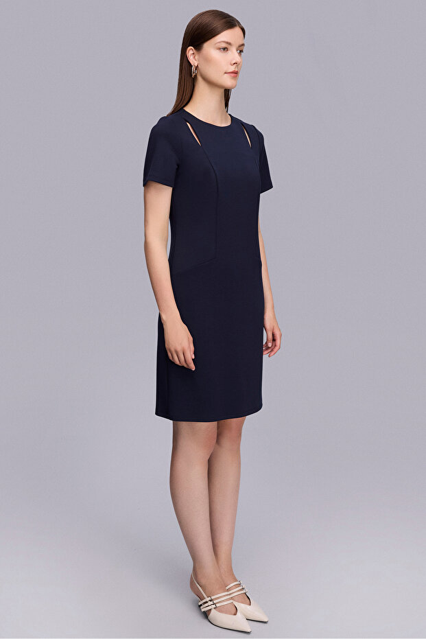 1799 ELBİSE LACİVERT - 3