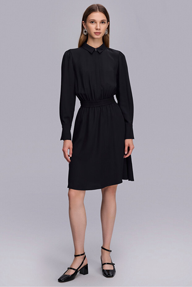 1790 ELBİSE SİYAH - 1