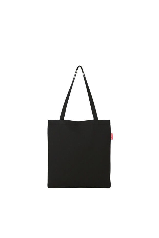 Baskısız Siyah Bez Çanta - 1