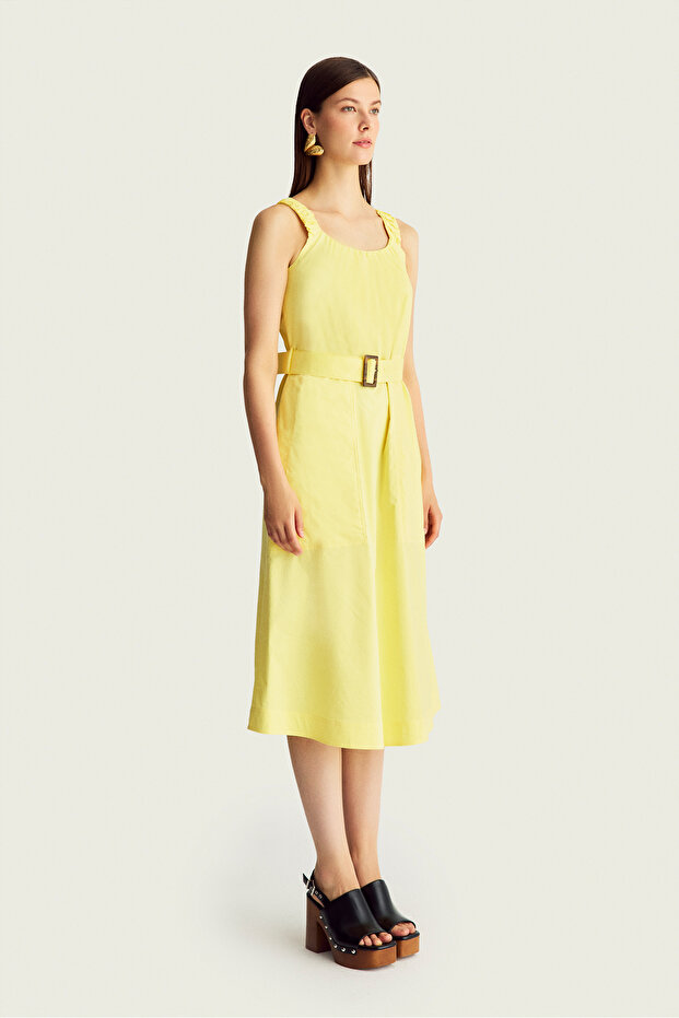 1712 ELBİSE SARI - 3