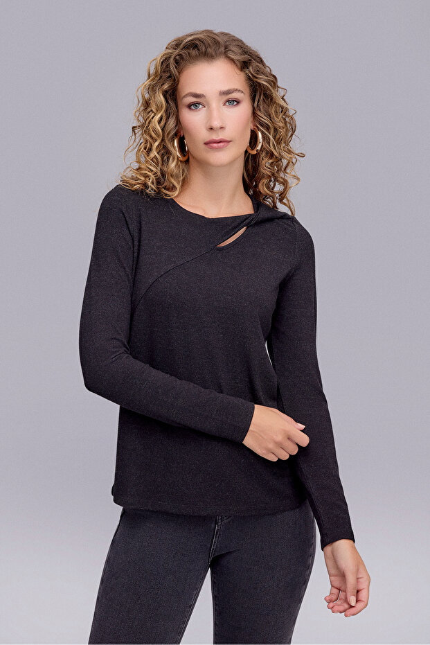 YB2258-1 ΜΠΛΟΥΖΑ ΑΝΘΡΑΚΙΤΙΚΟ - 2