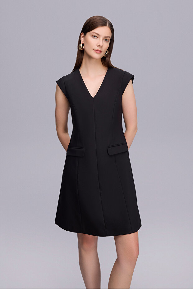 1704 ELBİSE SİYAH - 2