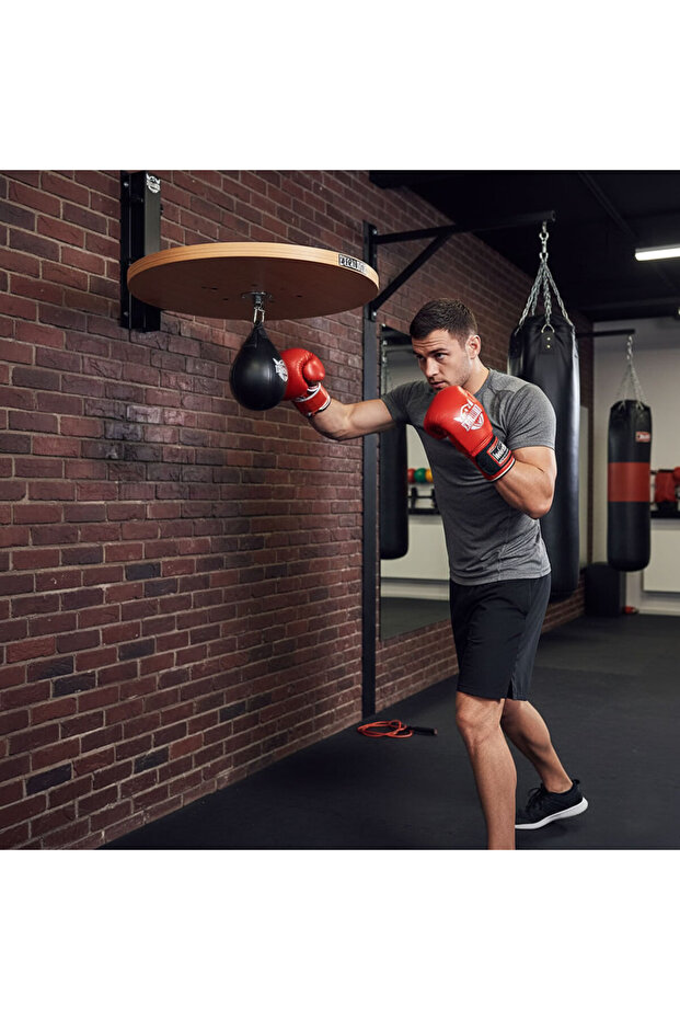 Punching Ball Set Height Adjustable Walnut - 3