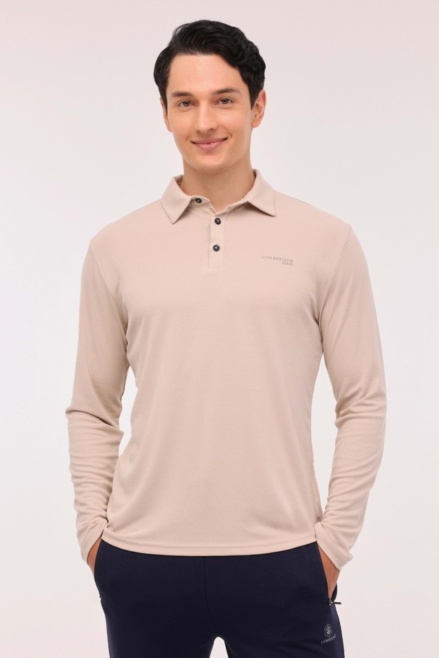 Ml Zeyn 15Itl510 4Pr Beige Men's Long Sleeve T-Shirt