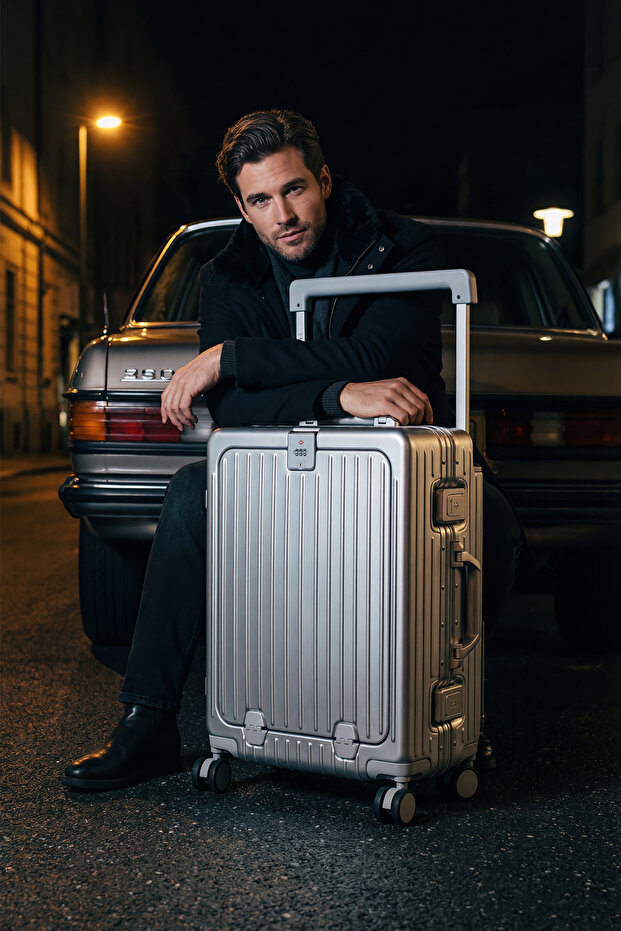 Bold PC Policarbon Kabin Boy Valiz Silver - 1