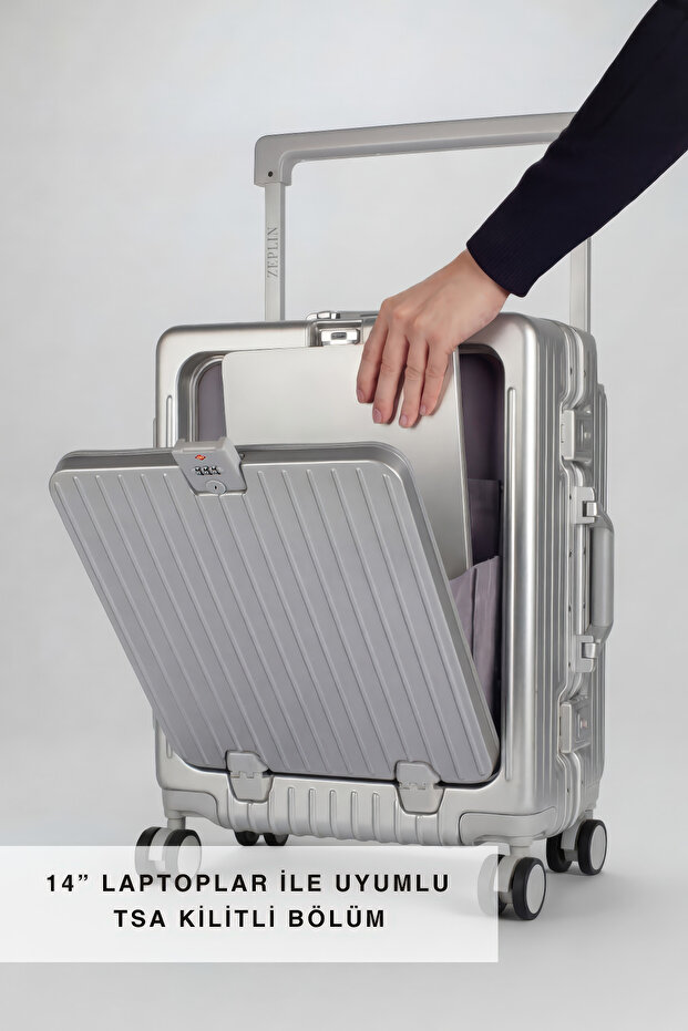 Bold PC Policarbon Kabin Boy Valiz Silver - 3