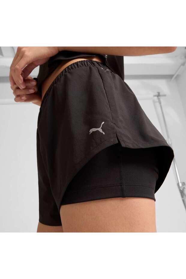 Kadın 2'si 1 Arada Koşu Şortu - 3