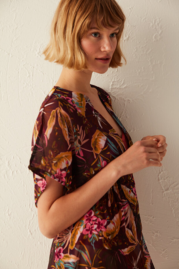 Basic Printed Kaftan - 3