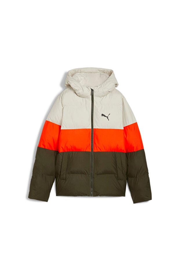 Poly Hooded Puffer Jacket Genç Ceket - 1