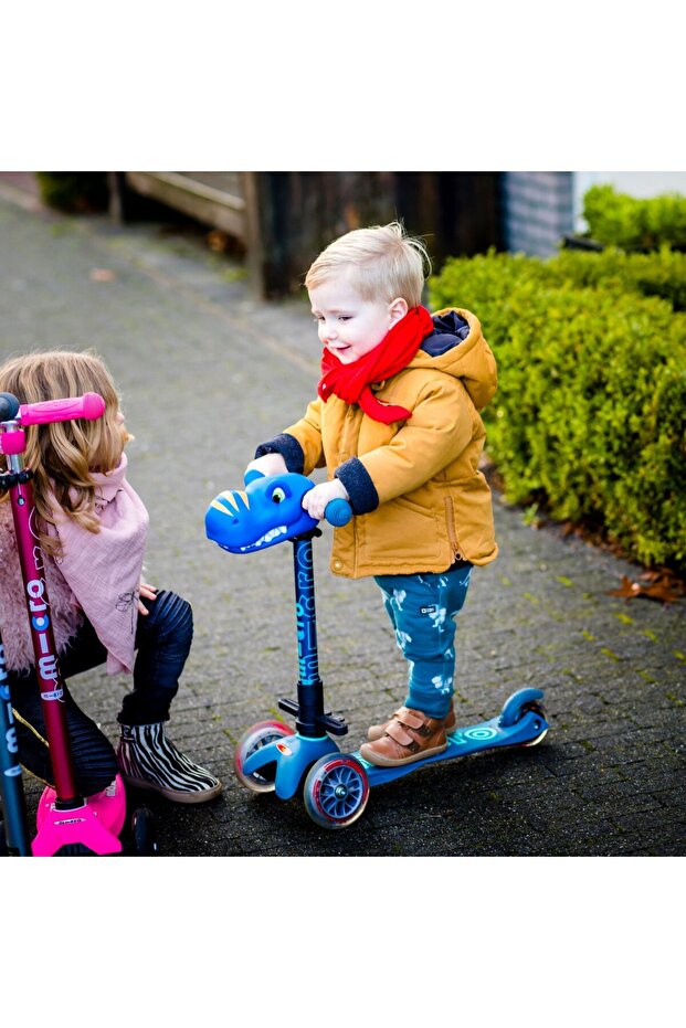 Mini Deluxe 3 Tekerlekli Scooter Blue - Mavi - 7