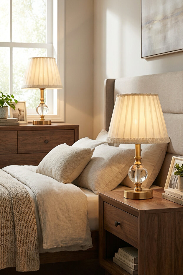 Elementer Bronz Çift Abajur - 3