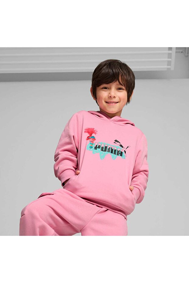 PUMA x TROLLS Çocuk Kapüşonlu Sweatshirt - 5