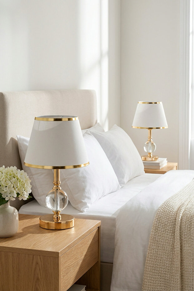 Elementer Gold Çift Abajur - 1