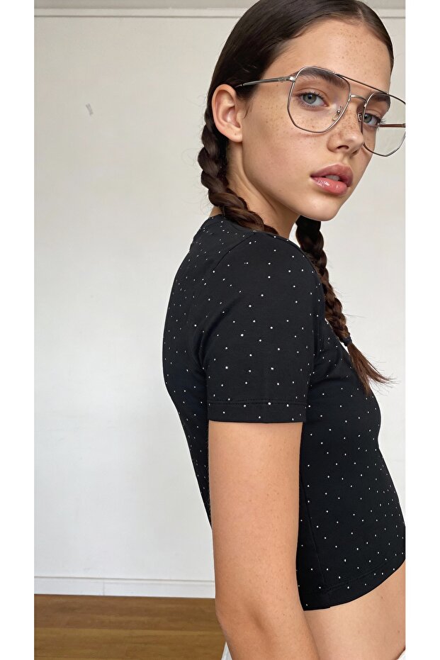 MODAL BASIC TAŞLI TSHIRT - 6