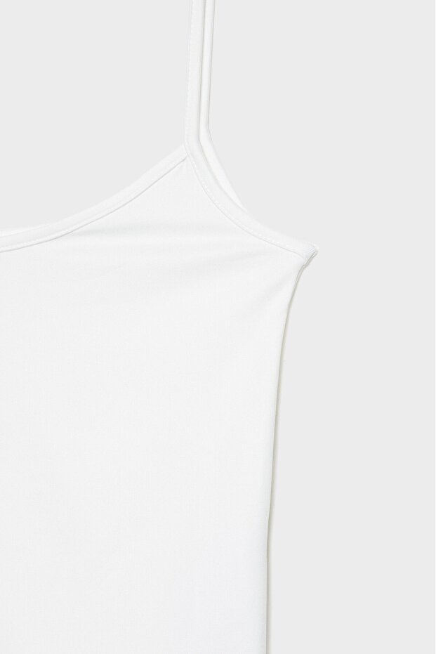 Askılı poliamid bluz - 7