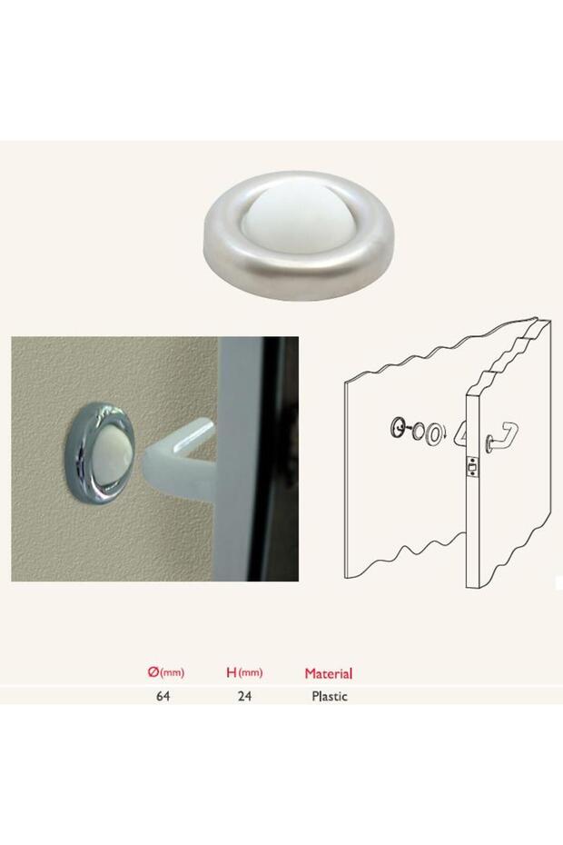 Gürçay Kapı Kol Stoperi Parlak Krom - 2