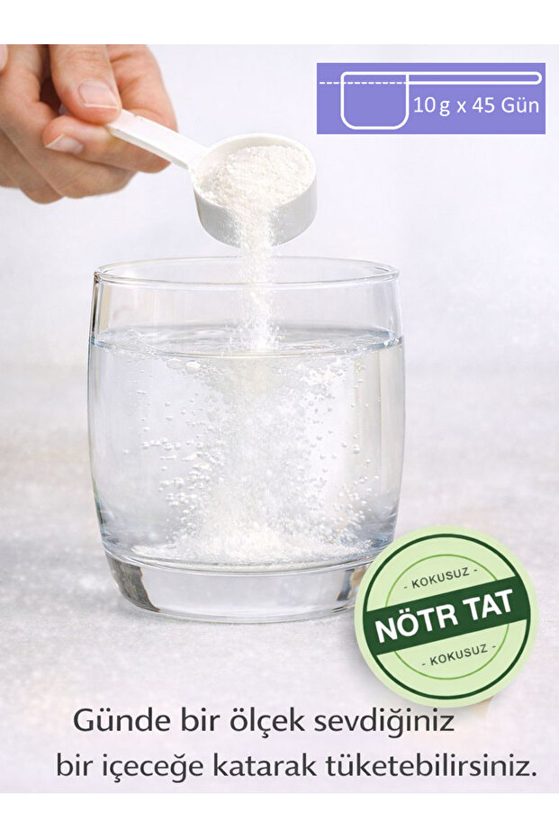 Hidrolize Sığır Kolajeni Tozu Tip 1-3 Collagen Saf-Aromasız-Cilt Saç Tırnak Eklem Diyet Destek-45gün - 3
