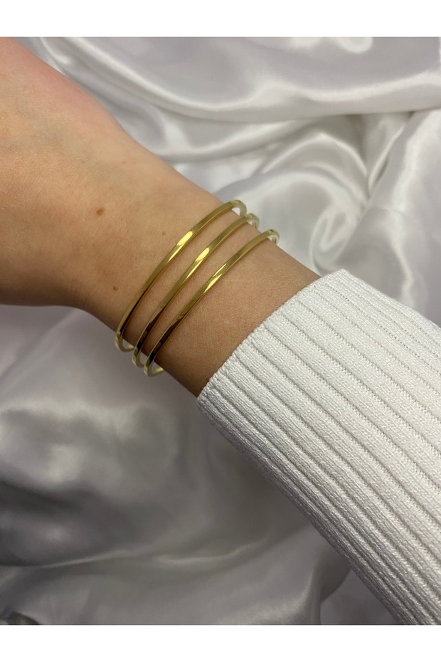 3'lü Çelik Ajda Bilezik 60mm - 2