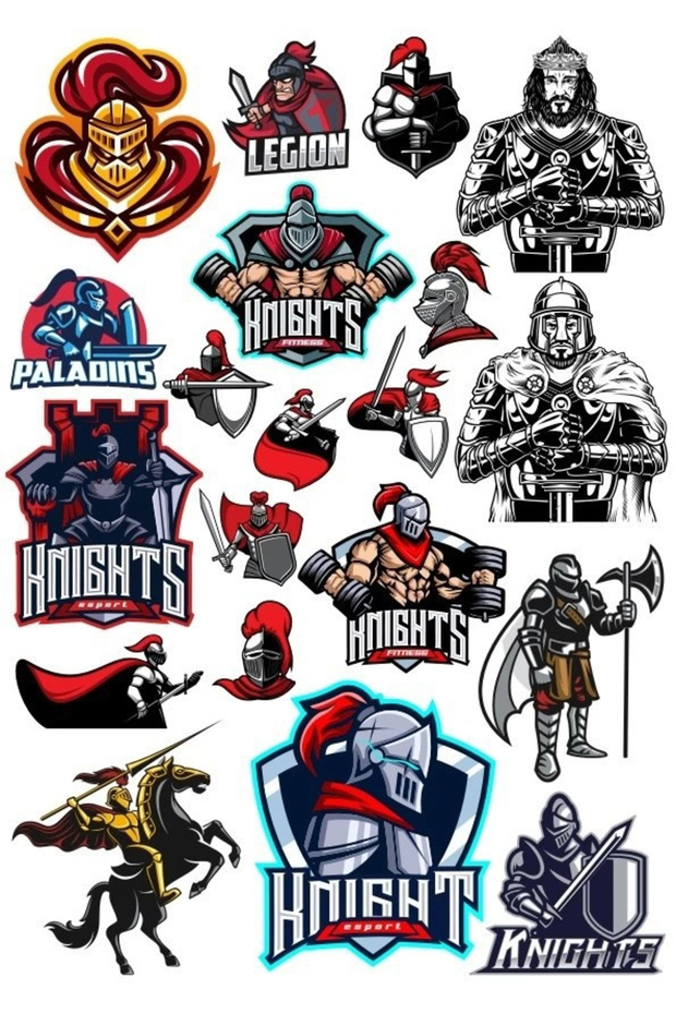 Knight Knight Sticker Set-10 25 Pieces Phone, Tablet, Notebook, Laptop Sticker