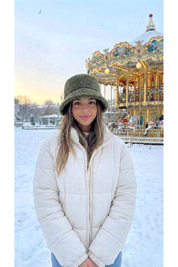 SOFT PELUŞ BUCKET ŞAPKA - 1