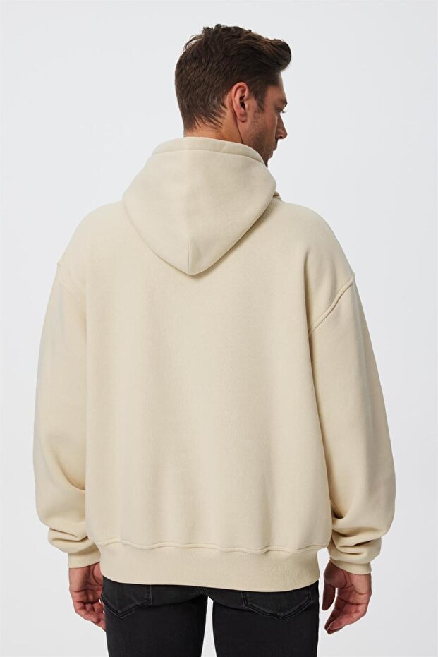 Jerome Erkek Sweatshırt Ekru - 4