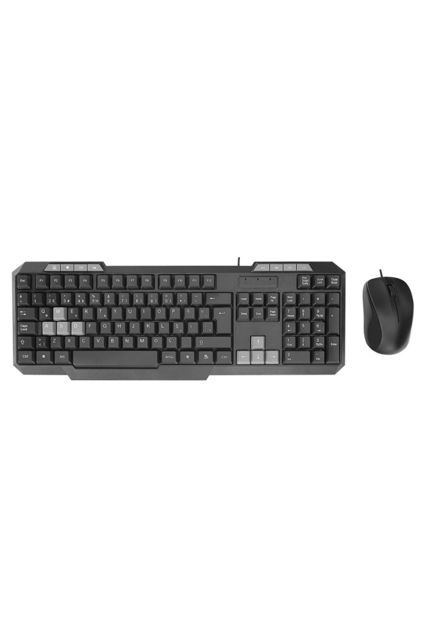 Siyah Usb Q Multimedia Klavye + Mouse Set - 2