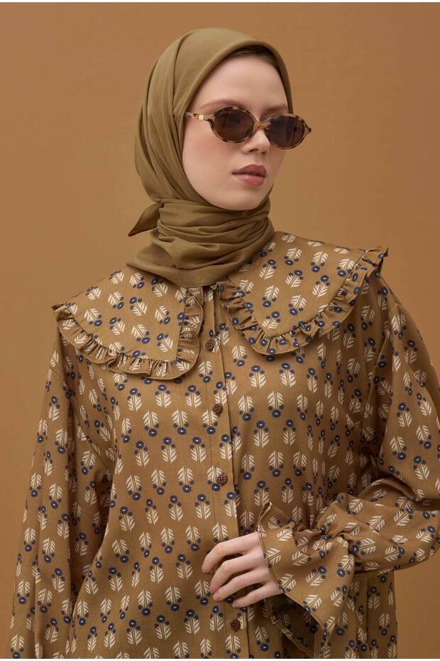 Soft Kraş Eşarp Taba - 4