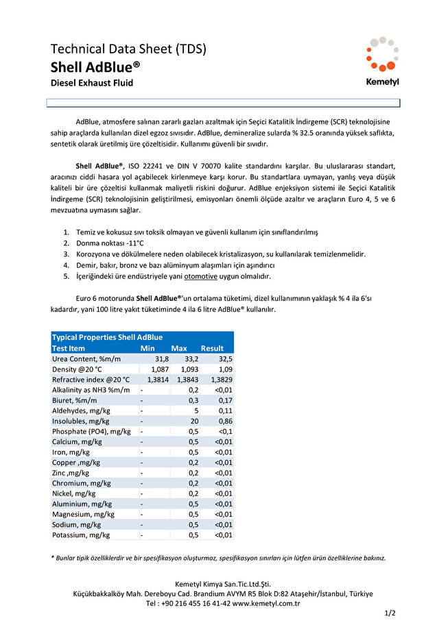 ADBLUE POUCH 5 LT 2 ADET - 2