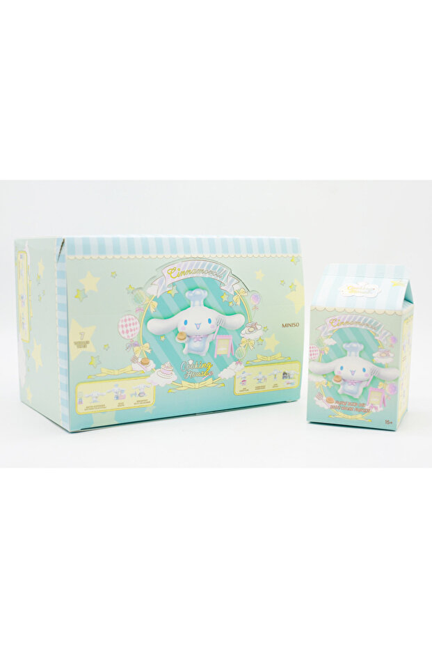 a box Genuine Sanrio Kawaii Cinnamoroll Cooking House Blind Box Birthday Gift Desktop Decor Anime Ca