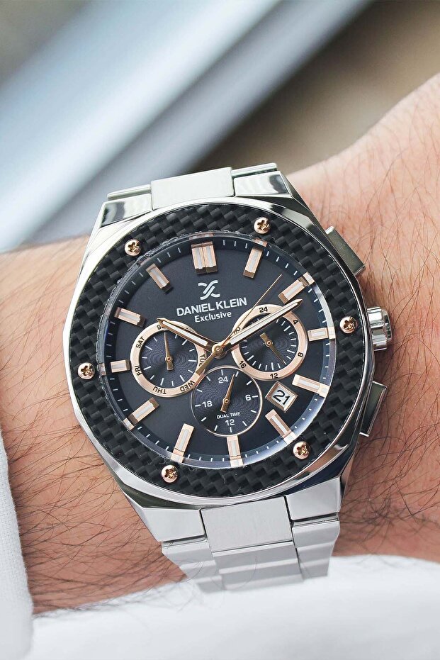 DK463521 Çelik Kordonlu Erkek Kol Saati - 1