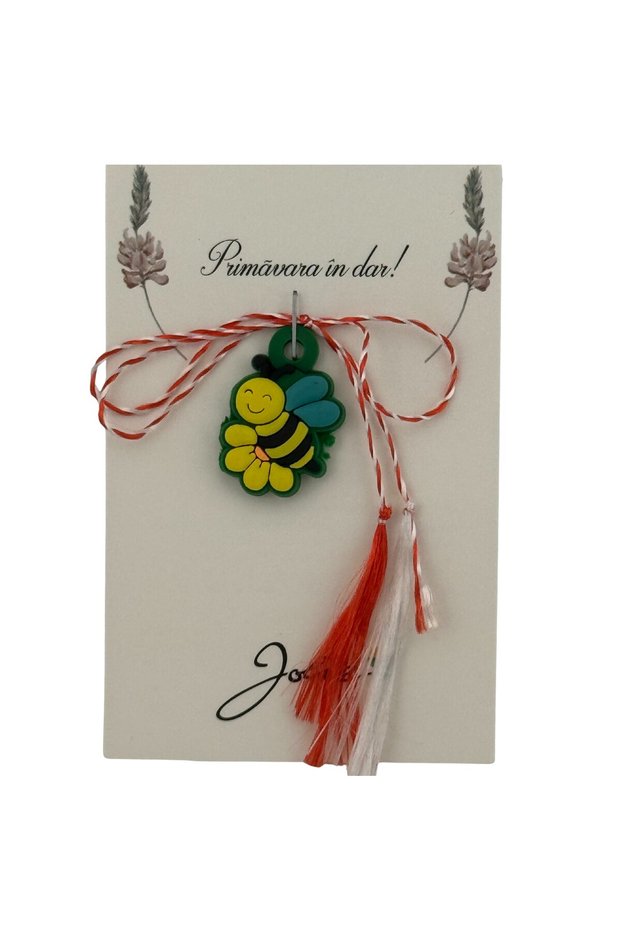 Rubber Martisor, Bee, Jolie