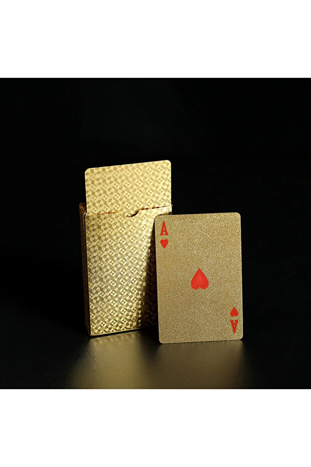 Gold plaid Black Gold Waterproof Playing Cards Multi-Holiday Gift Box Game Collection Set