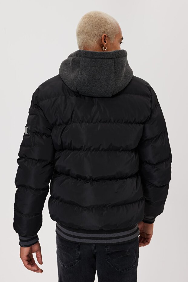 Tıago Erkek Mont Siyah - 4