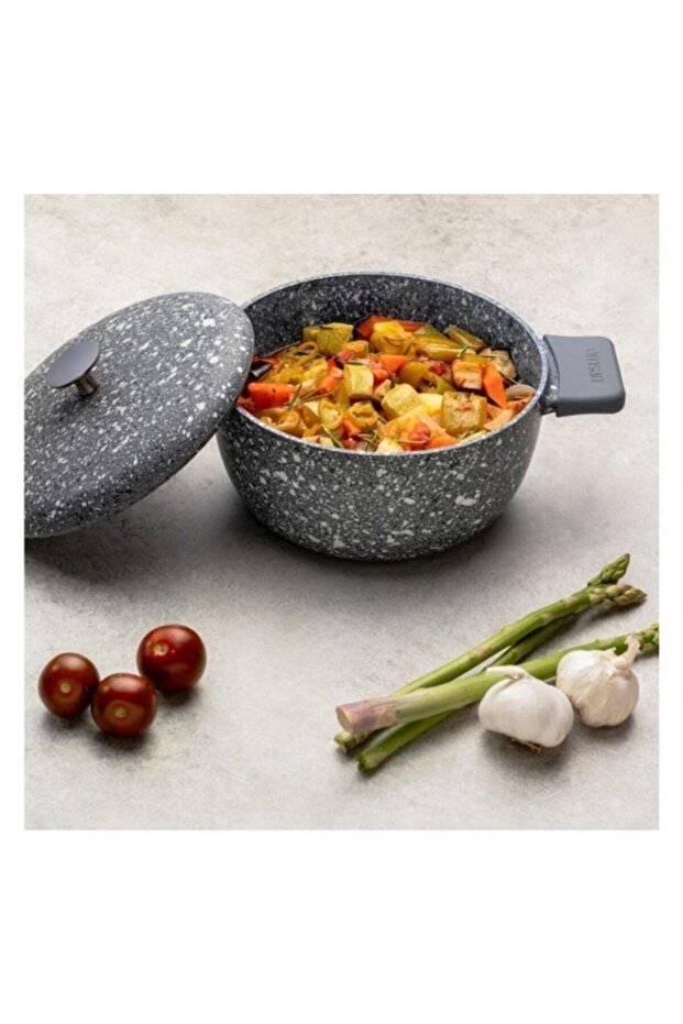 قدر بيرج رمادي عميق 24 سم - 1