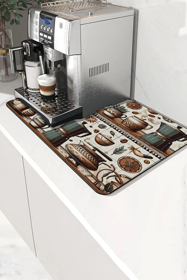 Coffee Machine Mat 35X45Cm Tea Maker Espresso Machine Pad Waterproof Coffee Workshop