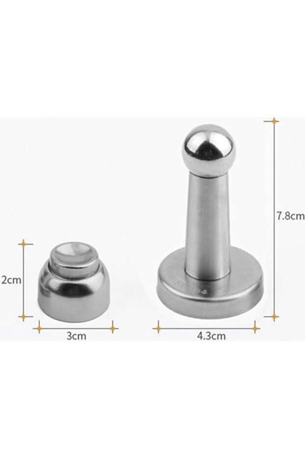 Mıknatıslı Kapı Tutucu 8cm Kapı Tamponu Kapı Stoperi - 4